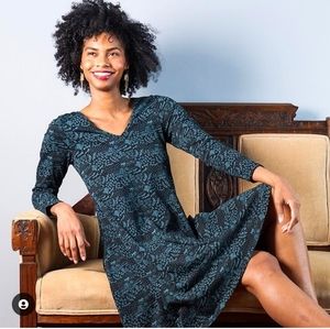 Mata Traders Woodland Block Print Dress